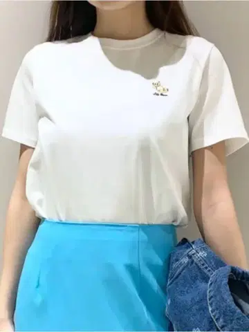 릴랙스 릴리 베어 티셔츠 릴리 베어 화이트 흰색
