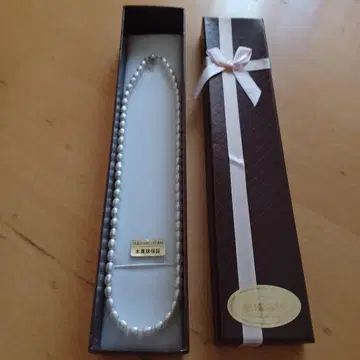 실크 펄 목걸이 진주