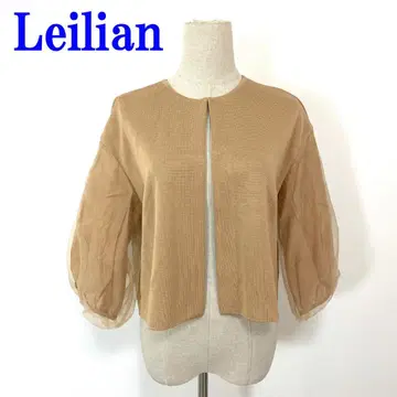 Leilian 레리안 가디건 카멜 아세테이트 13 C3670