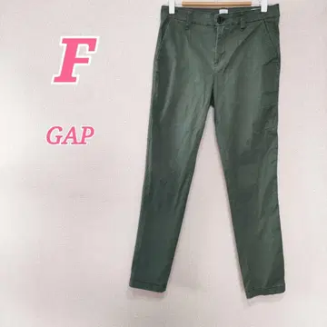 GAP 올리브 스트레치 팬츠 사이즈 35 내추럴 코디 캐주얼