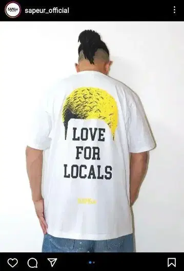 SAPEur 사풀 LOVE FOR LOCALS 티셔츠