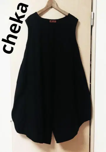 cheka 체카 원피스 코튼 마 혼방 블랙 가벼운 시원한