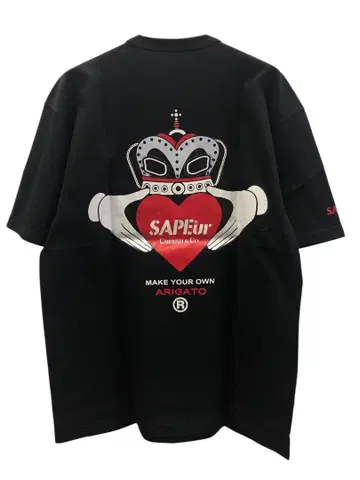 SAPEur CHERISH&CO 로고 체리쉬 티셔츠
