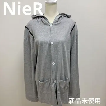 NieR 롱 슬리브 그레이 가디건