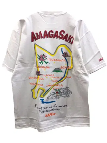 SAPEur 사풀 아마가사키 MAP 티셔츠 하마다 마코토