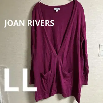 JOAN RIVERS 마젠타 가디건 1X