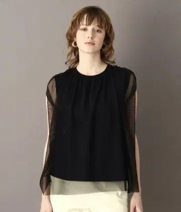 DRESSTERIOR 튤 레이어드 풀오버