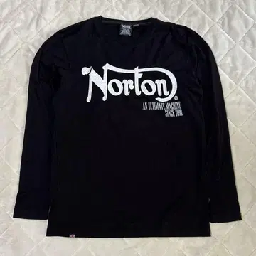 Norton 노트 자수 로고 긴팔 셔츠 블랙 XL 사이즈