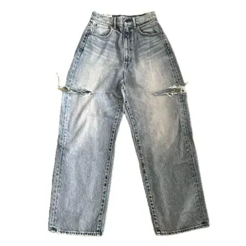 moussy 허벅지 슬릿 루즈 스트레이트