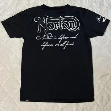 Norton 노턴 로고 반팔 티셔츠 블랙 XL 사이즈