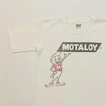 90s MOTALOY 빈티지 티셔츠 USA제 원단 화이트 YOUTH M