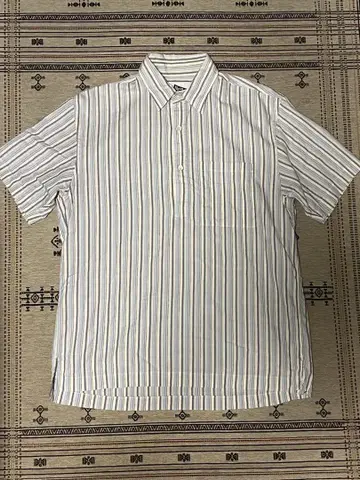 Pilgrim Surf + Supply 스트라이프 반팔 셔츠 XS 일본제