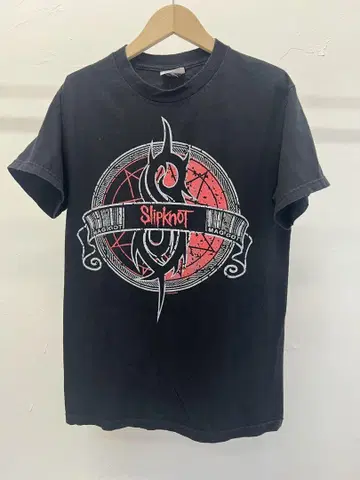 Slipknot 밴딩 티셔츠 블랙