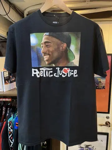 Poetic Justice 티셔츠 L 사이즈 블랙 2PAC