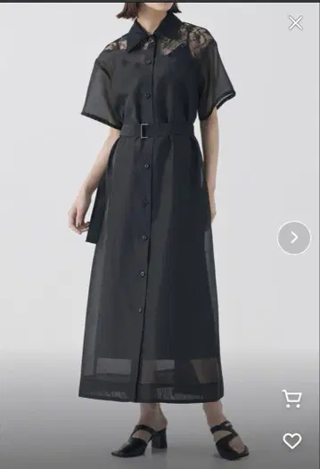 유나이티드 도쿄 레이스 도킹 셔츠 원피스