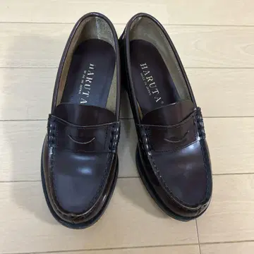 HARUTA 하루타 천연 가죽 브라운 다크 브라운 로퍼 22 3E