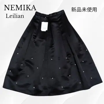새상품 최근 모델 Leilian NEMIKA 펄 볼륨 스커트 롱