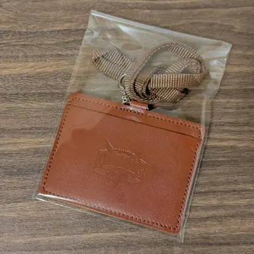 미사용 새상품 오릭스 버팔로스 천연 가죽 ID 카드 케이스 브라운 일본제