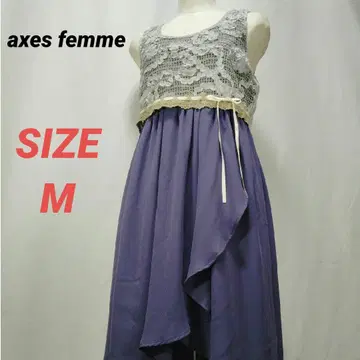 axes femme 엑시즈팜 원피스 드레스 배색 레이스 꽃무늬