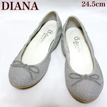 DIANA Artemis 다이애나 실버 글리터 리본 플랫