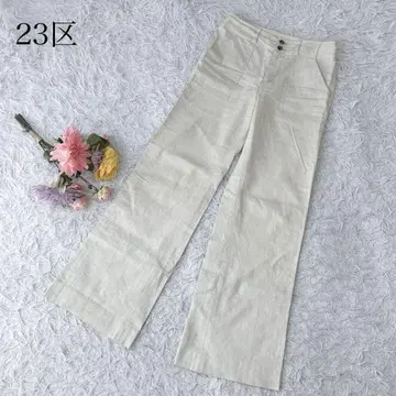23구 캐주얼 팬츠 마 혼방 린넨 플레어 부츠 컷 깔끔한