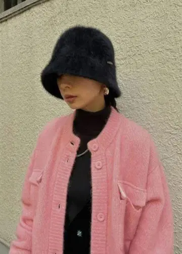 아메리 빈티지 샤기 버킷 모자