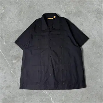 Havanera 하바네라 오픈 카라 셔츠 쿠바 셔츠 XL 블랙 검정