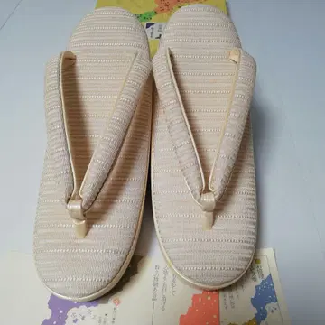 이토타다치 명주 자수 여름 조리 L 사이즈 미사용 새상품