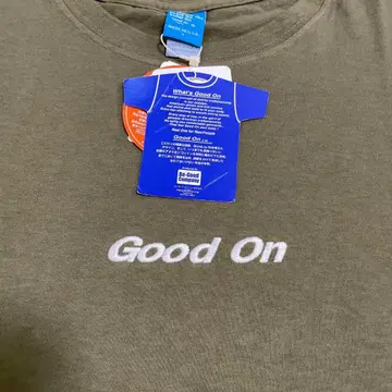 M GoodOn 굿온 티셔츠 반팔 GOOD ON 일본제 카키