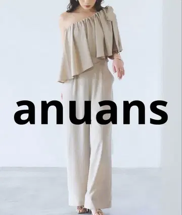 거의 미사용 anuans 베어 탑 원피스 SMALL 베이지 여성용