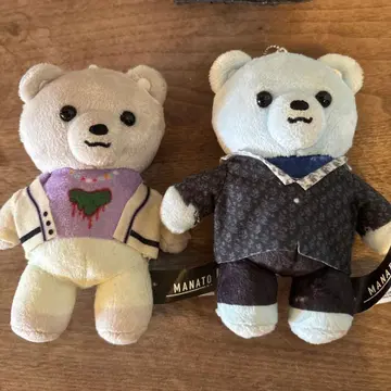 MANATO 곰 봉제 인형 2개 세트