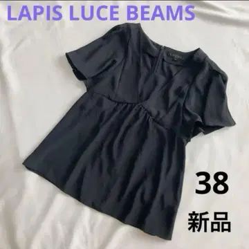 새상품 라피스루체 빔즈 반팔 티셔츠 38 S M 블랙 검정 여름