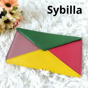 Sybilla 시빌라 바이컬러 장지갑 지갑 멀티 컬러 가죽 천연 가죽
