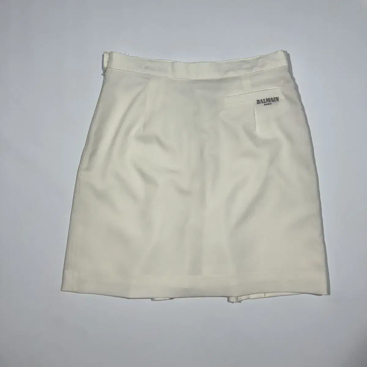 BALMAIN | 발망 Balmain White Pleated Skirt #발망,#발망스커트