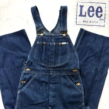 USA제 Lee 리 90s 인디고 데님 오버롤 살로펫