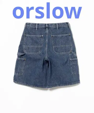 오어슬로우 페인터 숏 팬츠 하프 팬츠 데님 L