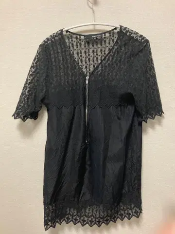 The Kooples 블랙 레이스 셔츠 XS