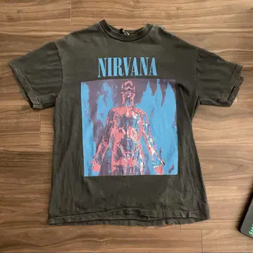 NIRVANA SILVER 티셔츠 다크 그레이 그런지 90s Y2k