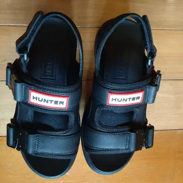 HUNTER 스포츠 샌들 블랙 22cm