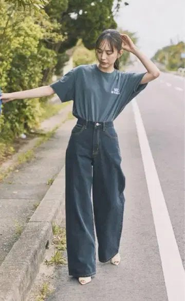 Spick & Span W 벨트 이지 데님 34