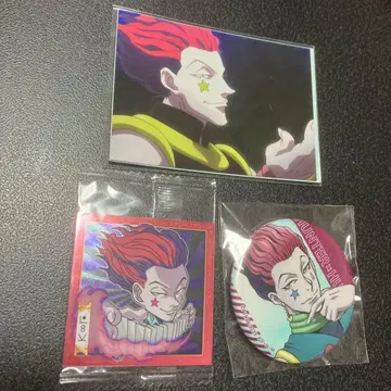 헌터헌터 히소카 묶음 판매 팝업 캔뱃지 씰