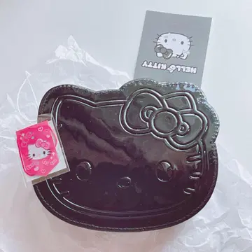 산리오 에나멜 파우치 흑백 헬로키티 HelloKitty 새상품