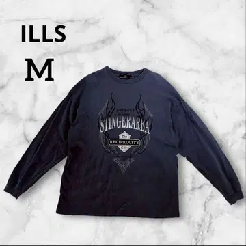 ILLS 그래픽 프린트 긴팔 티셔츠 M
