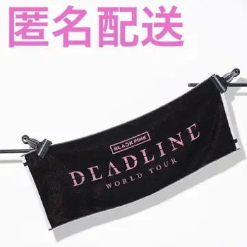 BLACKPINK DEADLINE LOGO 페이스 타월 월드 투어