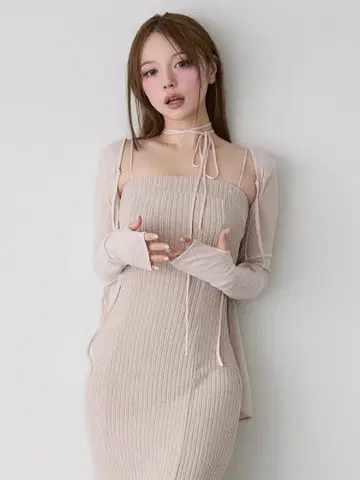 andmary 가디건 핑크