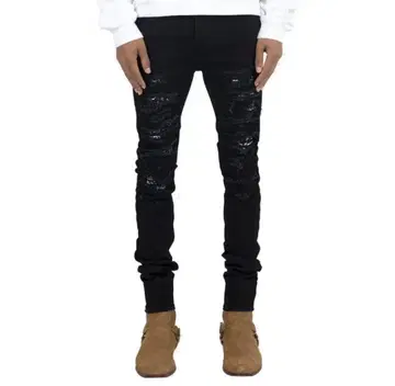 mnml X165 STRETCH DENIM BLACK 스키니 팬츠