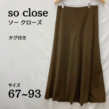 새상품 디노스 so close 브라운 가우초 팬츠 L 카키