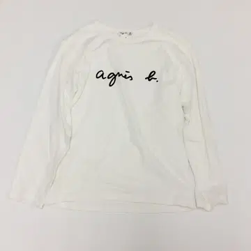 agnes b. 애니에스베 롱 T 화이트 사이즈 2