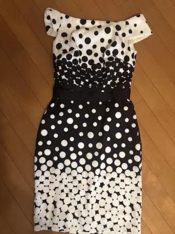 TADASHI SHOJI 도트 무늬 드레스 사이즈 2