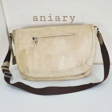 aniary 아니아리 소가죽 가죽 숄더백 크로스 바디 베이지